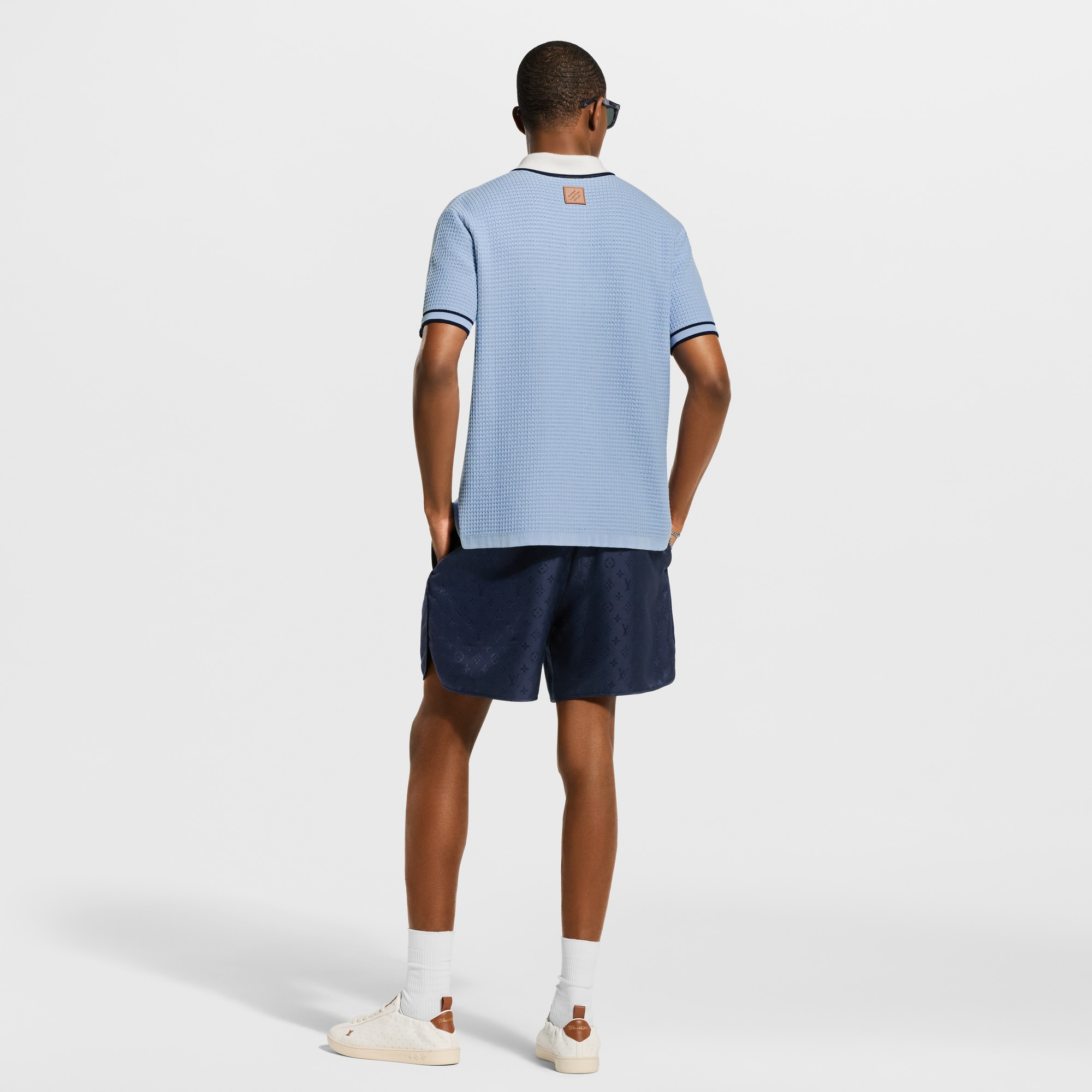 Monogram Jacquard Silk Sporty Shorts - Men - Ready-to-Wear | LOUIS